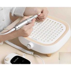 네일 집진기 소형 목공 드릴 무선 강력 소형 각질, 1개, 베이지 - 집진기+폴리싱