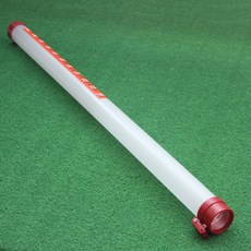 臺灣出貨 撿球器 高爾夫撈球器 撿球桿 高爾夫撿球筒撿球器拾球器收球器撈球管帶刻度可裝21粒球免彎腰新, 1個, 透明/紅色