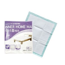 이너홈 매트 200매(10매 x 20팩) 요양원 성인용 산모용 위생 깔개매트 방수
