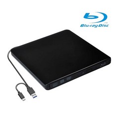 블루레이 ODD 플레이어 외장 드라이브 CD DVD USB 3.0, 블랙