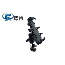 ‍ 外送騎士必備 法肯蒼鷹爪型手機架 鏡座款 裸把款 強力穩固 耐震防滑 高穩定度手機支架 適用機車/電動車/單車, 紳士黑-蒼鷹手機架,裸把款