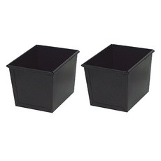 (양면코팅)95큐브식빵팬/조립/모서리각진빵 - 몸통만2개 9.5x9.5x9.5cm, 2개
