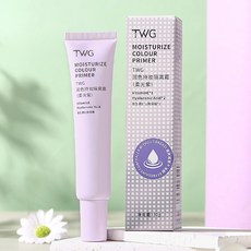 隔日配 TWG 潤色持妝隔離霜 妝前乳 遮瑕 細膩毛孔 保濕補水 提亮膚色 妝前打底 隔離霜 庫柏醬萌選, 1個, 柔光紫