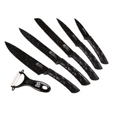 麥飯石塗層不鏽鋼六件刀具組(K0061) - 鋒利耐用 不沾黏 人體工學設計, 1個