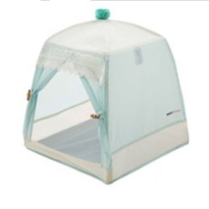 신라Pick 접이식 텐트 펫하우스 라이트 블루 야외개집, S