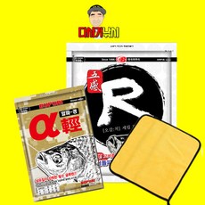 다사가 민물 떡밥 내림낚시 포테이토 글루텐 알파경 수건세트, 1세트, 0.알파경+오감척+수건세트, 750g