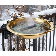 30.5cm(12인치) 온열 새 목욕 50W 히터 난간/펜스 마운트 골든 메탈 새 급수기 데크/발코니/현관용, 30.5cm(12인치) 온열 새 목욕 50W 히터 난간