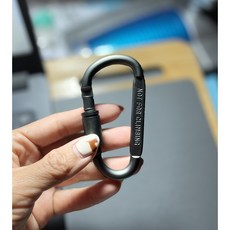 [台灣出貨] 登山扣 D型扣 鋁合金D型登山扣 登山扣環 掛扣 鑰匙扣 鑰匙圈鑰匙圈 D型扣 水瓶扣 鋁合金登山扣, 1個, D型登山扣-槍黑色, 槍黑色