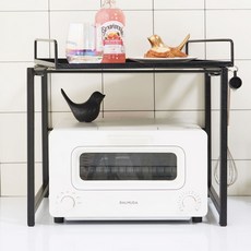 우치 전자레인지 수납장 밥솥 선반 철제 주방 렌지대 2단, 우치 500 렌지대 선반, 화이트, 화이트, 1단