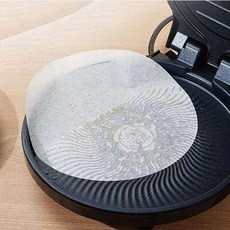 耐高溫圓形烘焙油紙 加厚不粘燒烤紙 烤盤空氣炸鍋 廚房食品級, 1個