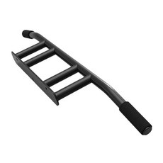Royalways 두꺼운 문틀에 설치 가능한 벽걸이형 풀업 바 가정용 헬스장 및 차고용 다기능 턱걸이 바 랙, 금속, 검은색