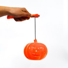 손잡이 호박등 할로윈 소품 LED조명 장식 호박램프, 단품