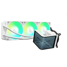 TRYX水冷散熱器，RGB燈效，靜音風扇，簡易安裝，高效散熱, 白, 1個, PANORAMA SE 360