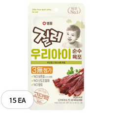 질러 우리아이 순수육포, 소고기맛, 30g, 15개