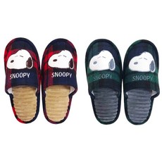 스누피 슬리퍼(실내화) _ 체크