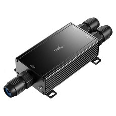 Cudy 2 채널 기가비트 실외 PoE 익스텐더 출력 PoE 포트 2개 IP67 방수 10/100/1000Mbps PoE 리피터 / PoE 앰프 / PoE 부스터 벽