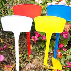 학교 복지관 원예 프로그램 화분 꽂이 막대 이름표 36CM, 노랑