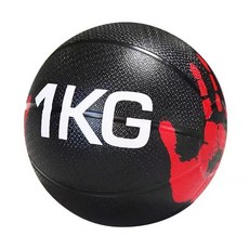 健身軟藥球 3KG 核心訓練 器械鍛鍊, 1個, 1KG（手印顏色隨機發）, N/A
