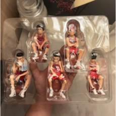 [국내배송] 슬램덩크 피규어 5인 강백호 서태웅 채치수 송태섭 정대만, 1개, 불량아버전B(케이스x)