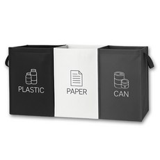 [무심] 다용도 캠핑 재활용 분리수거함 3종세트, 1개