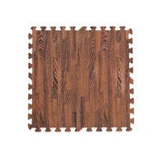 木紋巧拼地墊 加贈邊條 SGS認證, 1個, 深棕木紋款32入