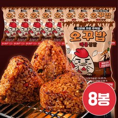 [카페이노스] 오꾸밥 매콤찜닭 구운주먹밥, 100g, 8개