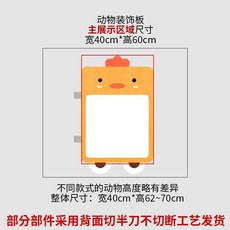 優木造物集 毛氈板 公佈欄 展示板 留言板 照片牆, 1個, 鸡造型车厢