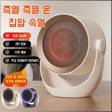 가정용 소형 절전 탁상용 무음 전기 온풍기 즉시발열 다기능 에너지절약형 난방기, 미규 2플러그 110v, 베이지 브라운