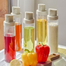마치 자동개폐 유리 오일병 양념병 간장병, 5개, 500ml