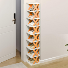 Sweet Sleep DIY 신발장 틈새 현관 신발 정리대 9단, 주황색 신발장 - 9겹