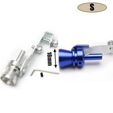 범용 자동차 수정 터빈 휘슬 사운드 머플러 배기 파이프 테일 스로트 스타일링 S/M/L/XL