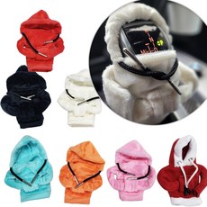 기어봉커버 기어노브커버 기어봉 차량용후디스커버, 블랙