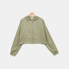 스콰즈 여성 스트링 후드 점퍼 긴팔 크롭 윈드브레이커 SDE122 426466