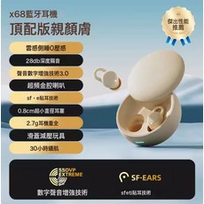 2026新款真無線藍牙耳機降噪睡眠入耳式超長續航大電量男女高音質, 如圖所示, 頂配版膚色【升級藍牙5.49芯片+無感側睡不酪耳+睡眠隔音降