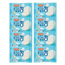 아이배냇 유아용 동그리뻥 쌀과자, 백미맛, 15g, 8개