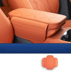 BYD SEALION 7 차량 중앙 제어 가죽 팔걸이 박스, 06 orange color