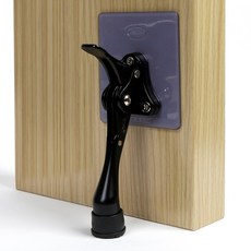 1초설치 무타공 도어스토퍼 원터치말발굽 소, 1개, 블랙무광