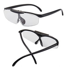 1.6倍翻蓋放大眼鏡, 1個, 黑色, 4587