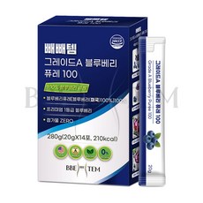 유기농 블루베리 생블루베리 블루베리 즙 100% 퓨레 스틱, 1개, 20g
