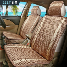 스토렐라 쿨 차량시트커버 대나무 여름방석 통풍 시원한 에어매트, 1개, 브라운