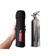 KAI FE-01S 不鏽鋼泡沫滅火器 含保護袋組 居家 車用, 1個