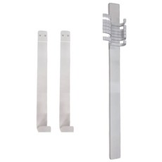 妃妃嚴選 太空鋁門後掛鈎 加長6鈎 經典白, 1組