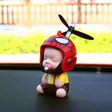 오토바이 장식 액세사리 라이딩 꾸미기 악세사리 오리 헬리콥터, 젖꼭지(스파이더맨)