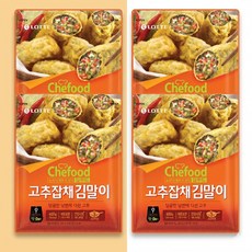 롯데 쉐푸드 고추잡채 김말이 튀김 400g, 4개