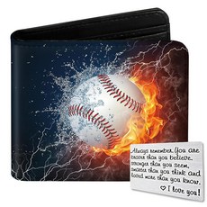 RoaCAP 모자 남아용 아동용 지갑 십대 아들을 위한 멋진 만 4 5 6 7 8 9 10 11 12 13 14 15 16세 동전 포켓 ID 창이 있는 가죽 바이폴드 어린이