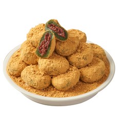 하람떡방 당일생산 100% 찹쌀 저당 팥 앙금 콩쑥개떡, 1개, 1.8kg