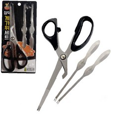 게가위 세트 크랩가위 대게 홍게 해산물 조리 주방가위 포크 세트 요리도구, 1개