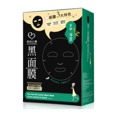 我的心機 茶樹控油調理荳荳黑面膜8入, 1組, 8入