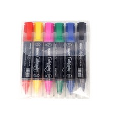 연이스토어 캘리그라피 트윈 앨범꾸미기펜, 6색