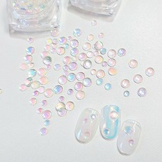 네일파츠 비눗방울 아트 볼륨 엠보아트 3D 네일아트 스톤파츠, 1개, CASE비눗방울파츠